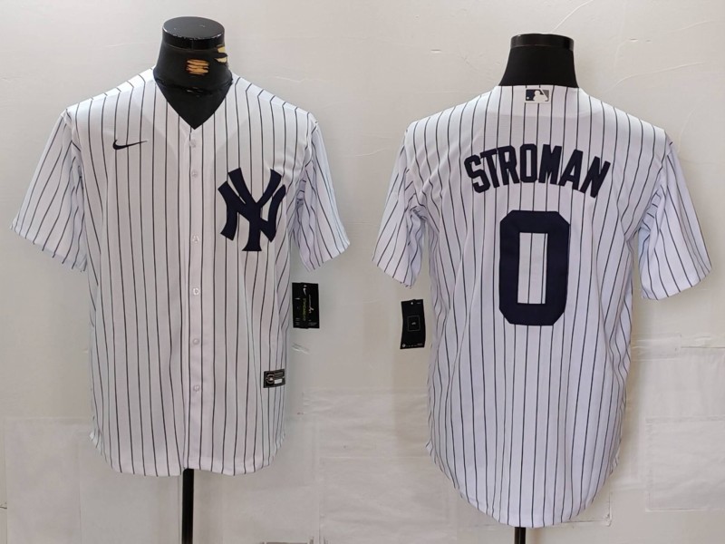 Men's New York Yankees Marcus Stroman #0 White Home Jersey